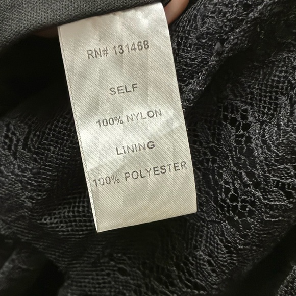 🆕Fate Chic Black Ruffled Lace Mini Dress Black XS🆕 - Picture 15 of 16